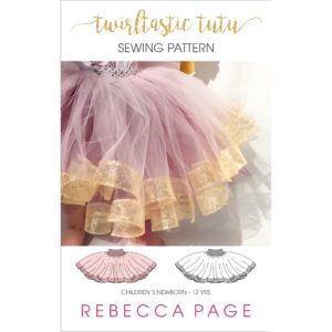 The Twirltastic Tutu is the cutest ribbon tutu pattern about. With yards of tulle and super curly ribbon, it’s literally twirltastic.