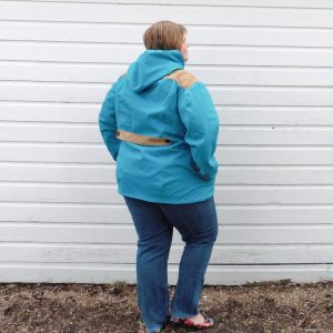 Fully lined all-weather coat sewing pattern in sizes XXS to 5XL. Use different fabrics for different weather or make a raincoat with waterproof fabrics!