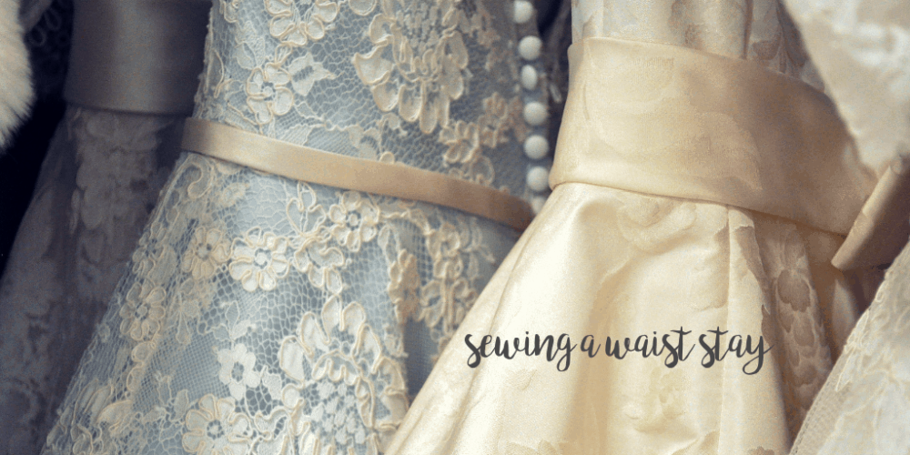 How to keep a strapless dress up? Sew a simple waist stay to keep your gorgeous outfits from falling down. This hack can be used on all strapless dresses!