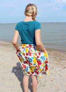 The Arabella is a gorgeous ladies' maxi skirt pattern. An easy and quick sew with lots of options, it's a perfect beginner skirt sewing pattern!