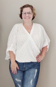 Neve is a stunning ladies wrap blouse sewing pattern. It’s an exquisitely simple sew suitable for both knits and wovens that you’ll love.