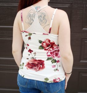 The Strappy Cami - the ultimate camisole sewing pattern for ladies sizes XXS to 5XL. Wear as an extra layer for warmth and/ or modesty, or wear it as a top.