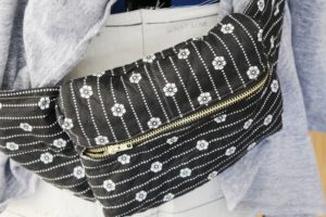 Get scrap busting and make yourself this cute and trendy accessory. The Bum Bag sewing pattern comes in two sizes and is a scrap busting delight.