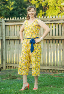 Sew this gorgeous jumpsuit sewing pattern in a weekend! With detailed instructions on how to make a romper from an old dress or from scratch.