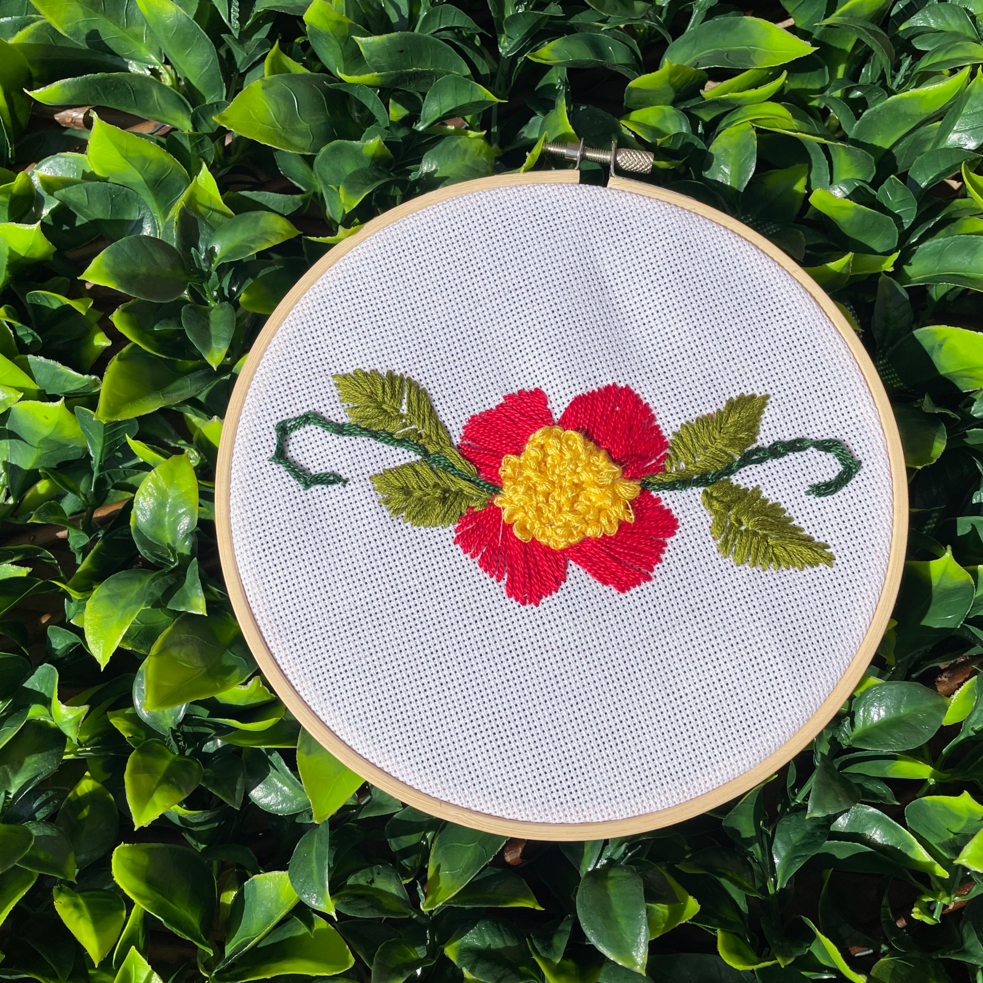 flower stitches embroidery